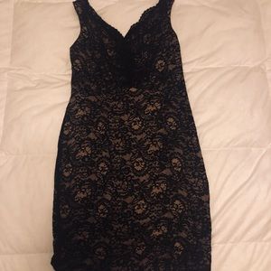 Knee length lace dress